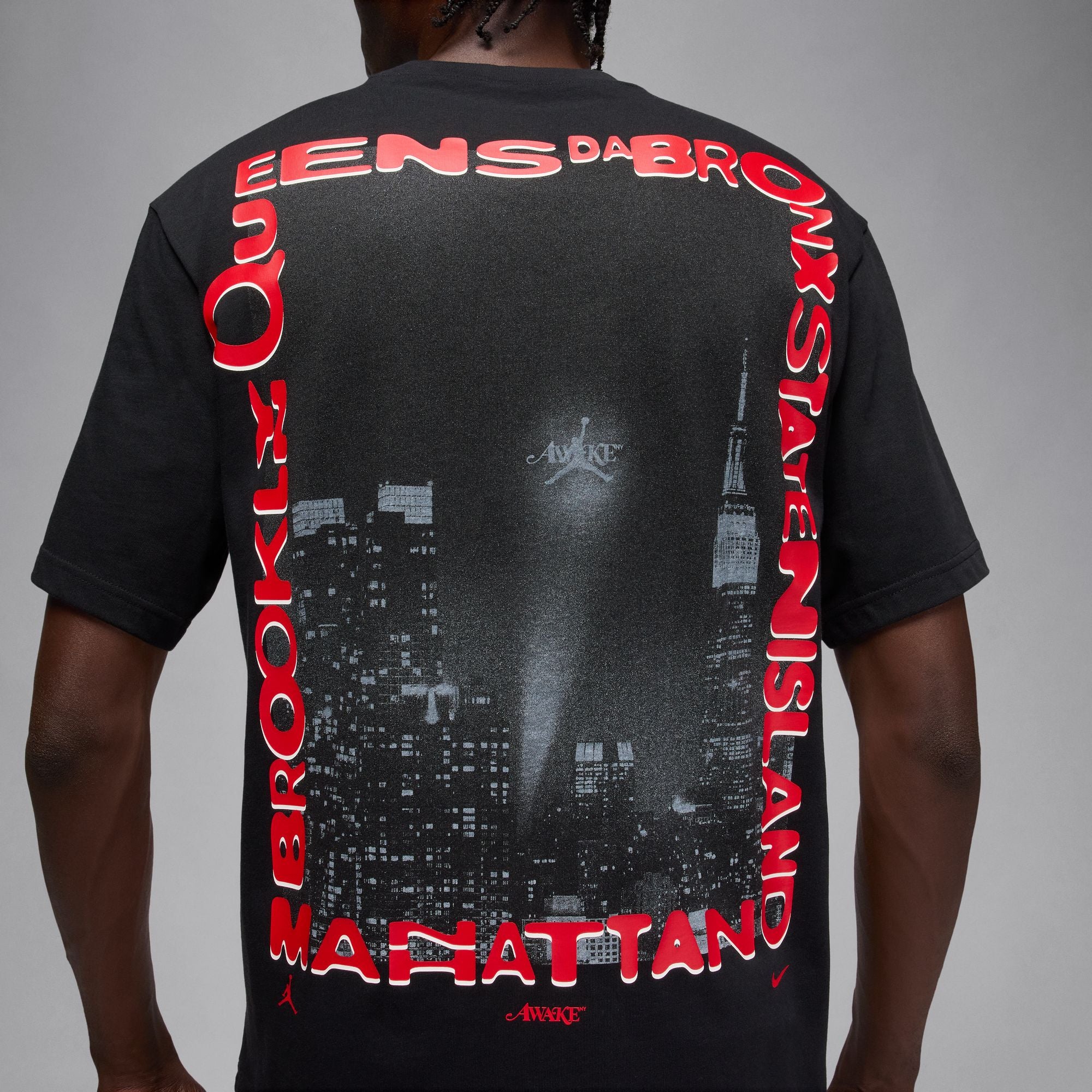 Jordan X Awake NY T-Shirt Black/White/University Red IB7290