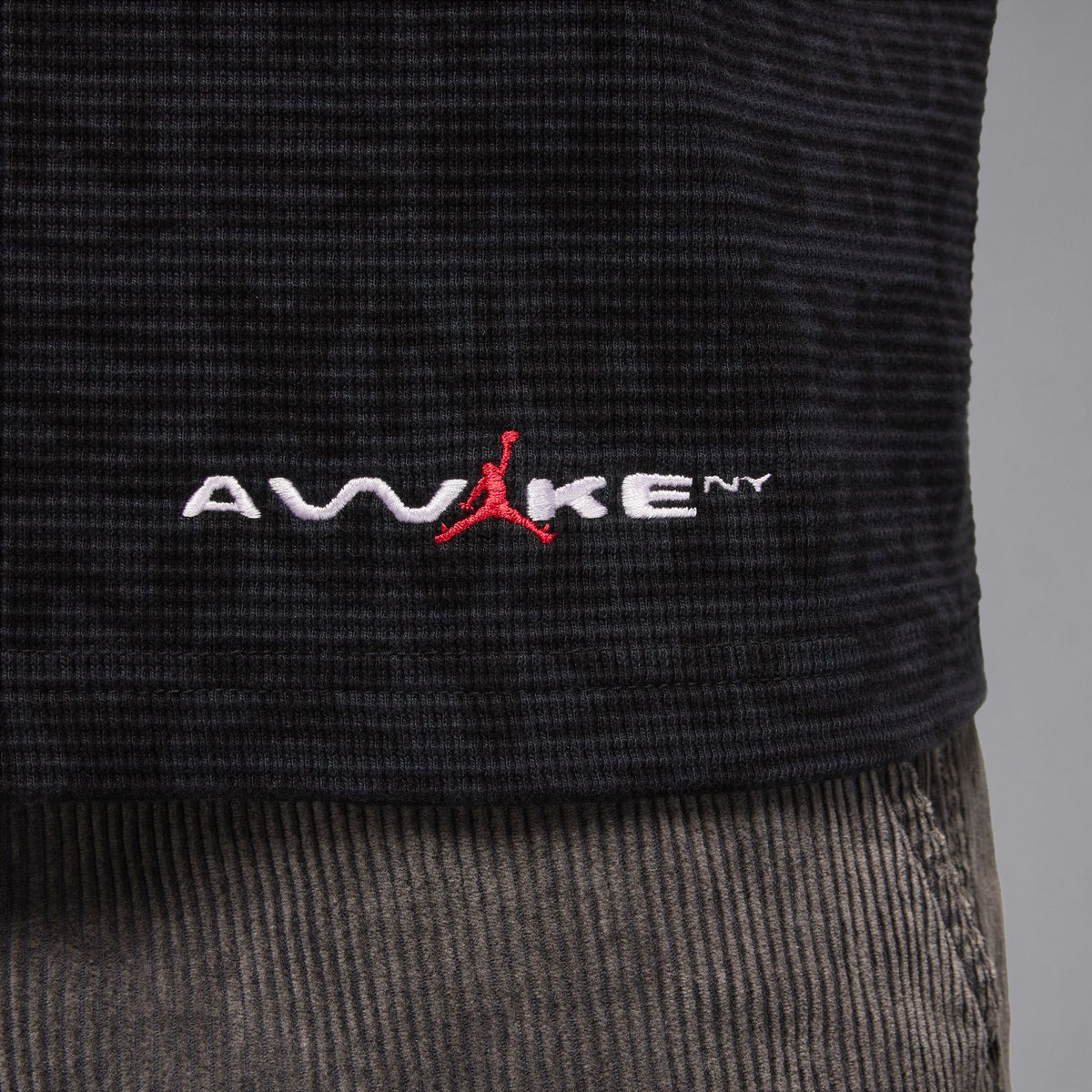 Jordan X Awake NY Thermal Shirt Black/University Red IB7955-010
