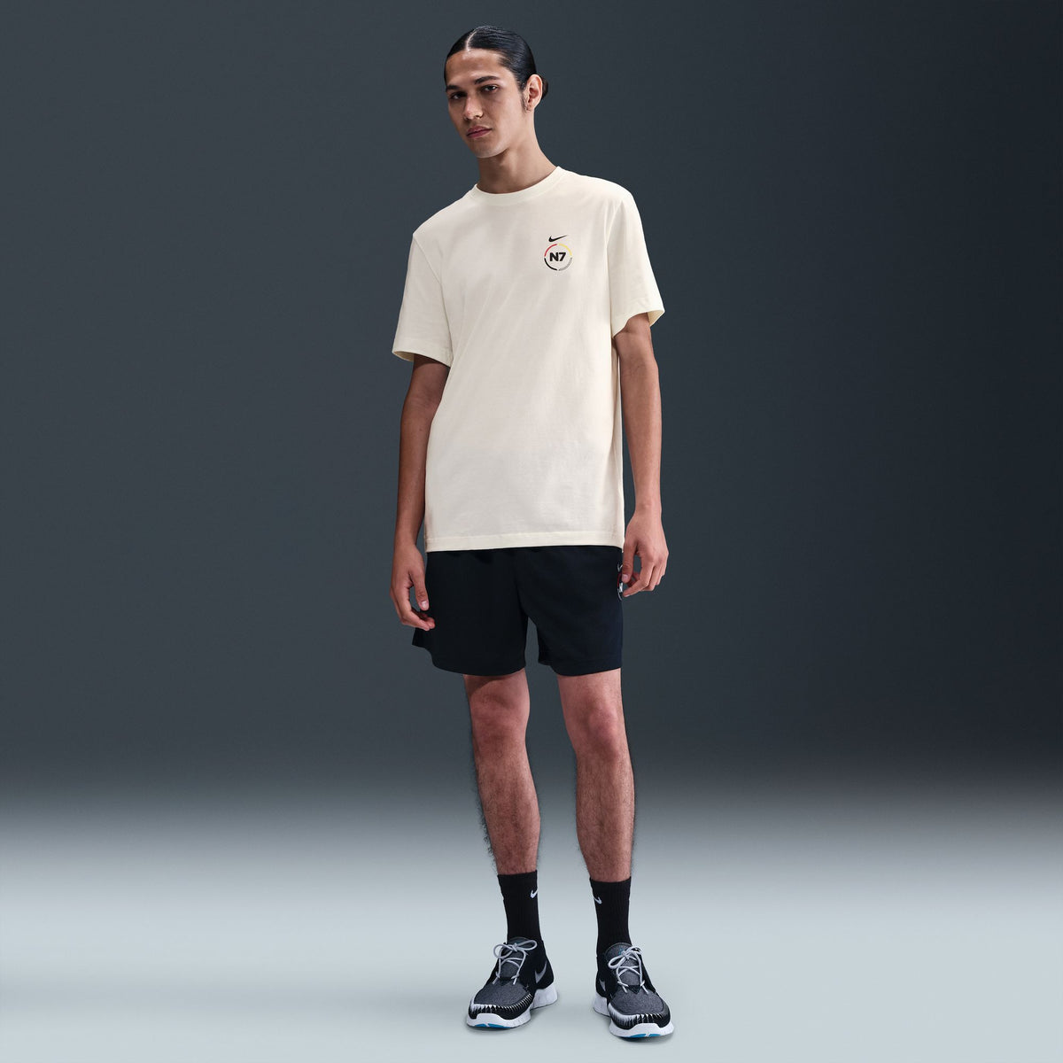 N7 NSW SS Crew Tee - Sail/Black IB8547-133 