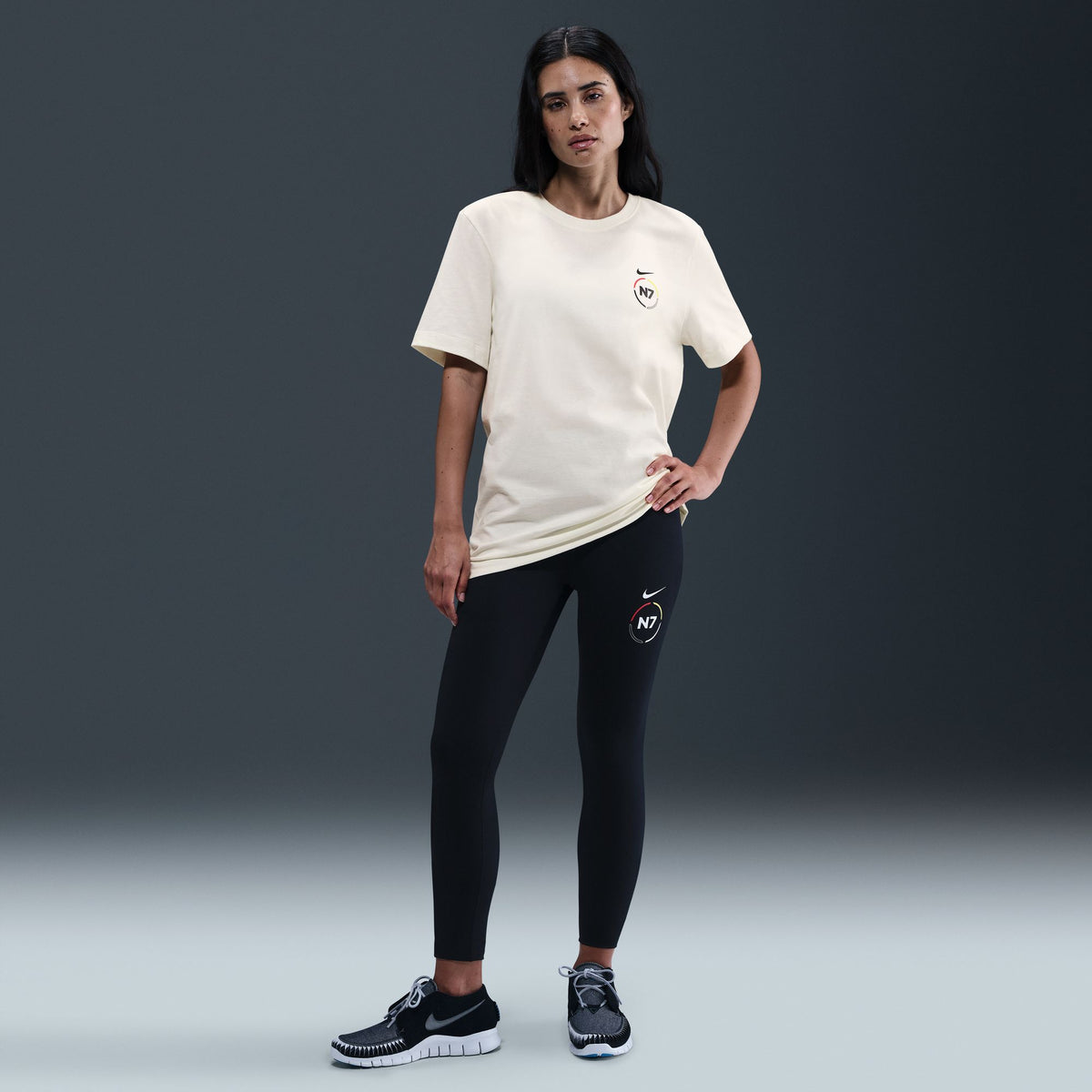 N7 NSW SS Crew Tee - Sail/Black IB8547-133 