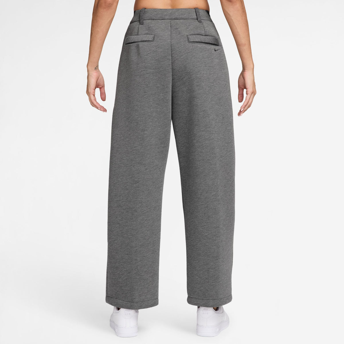W Pregame Fleece Loose Mid-Rise Trousers Charcoal Heather/Iron Grey IF0321-071