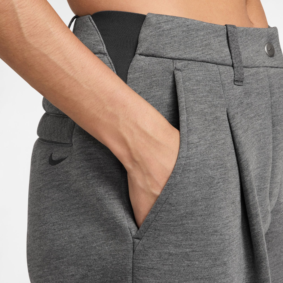 W Pregame Fleece Loose Mid-Rise Trousers Charcoal Heather/Iron Grey IF0321-071