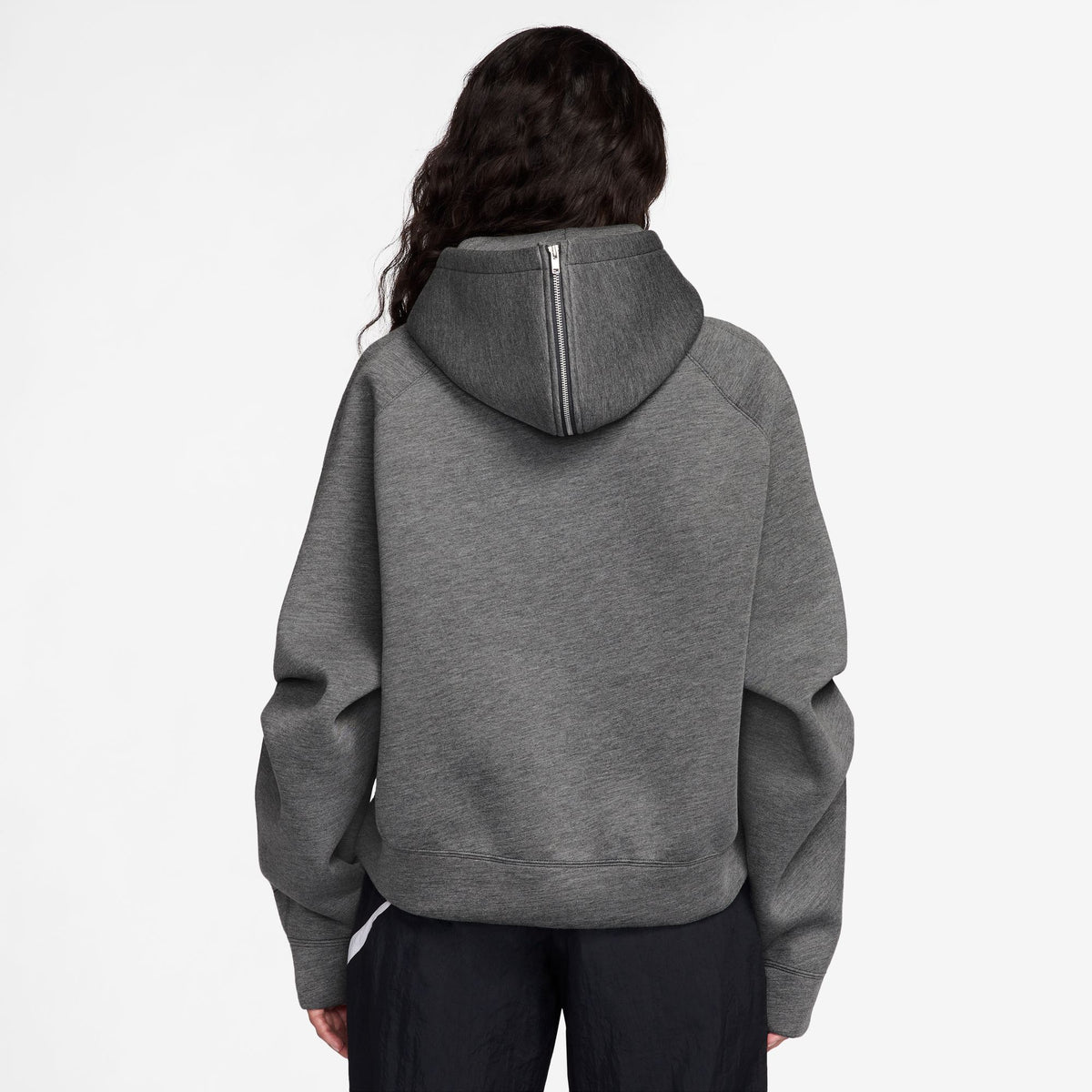 W Pregame Fleece Oversized Pullover Hoodie Charcoal Heather/Iron Grey IF0328-071