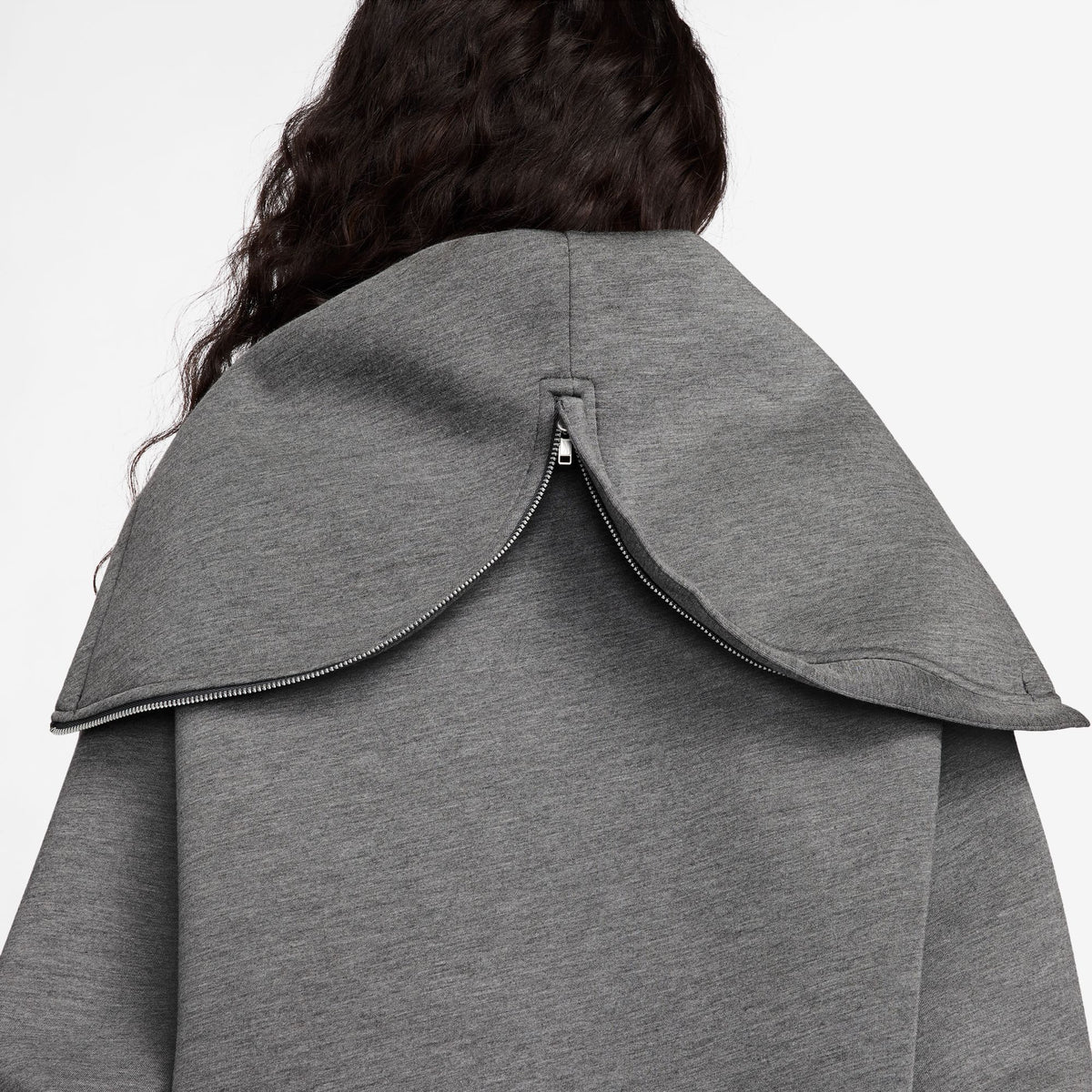 W Pregame Fleece Oversized Pullover Hoodie Charcoal Heather/Iron Grey IF0328-071