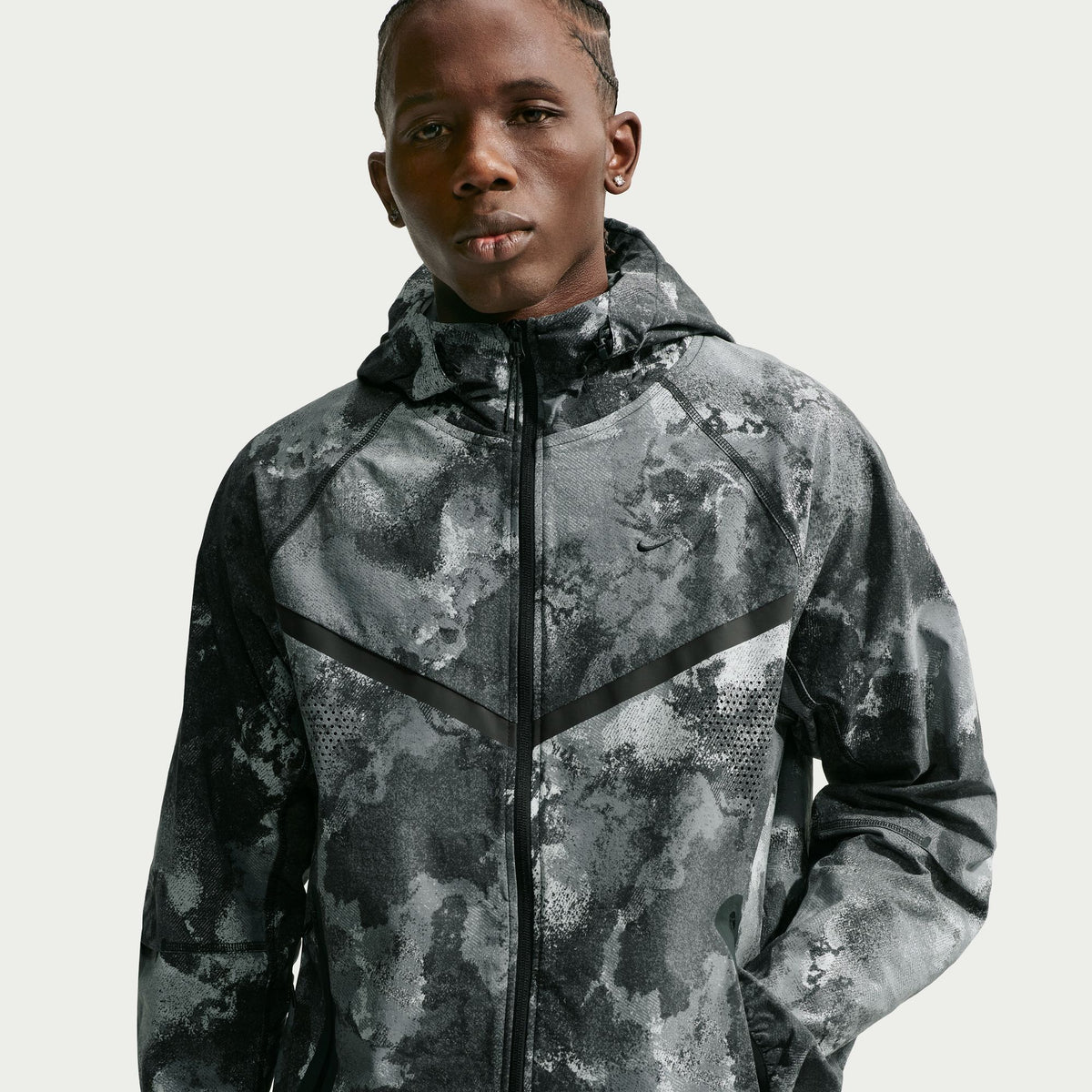 Nike Tech Windrunner Dri-Fit Woven Full-Zip Jacket Black/Black IF1333-010