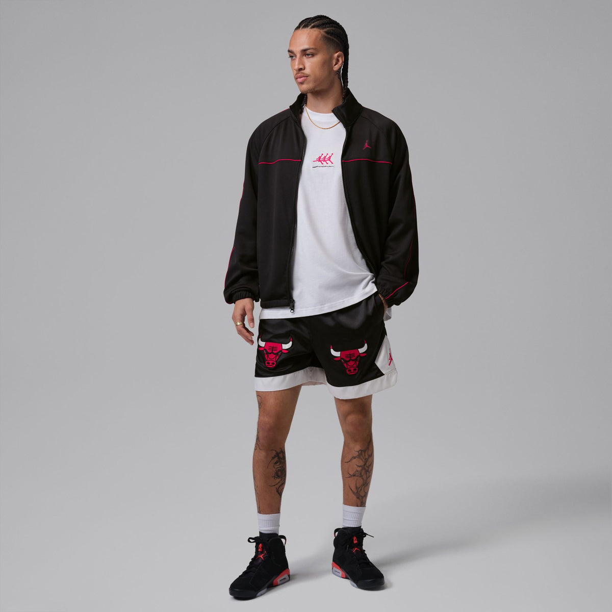 Jordan Flight Muay Thai Shorts Black/Sail/University Red IF1921-010