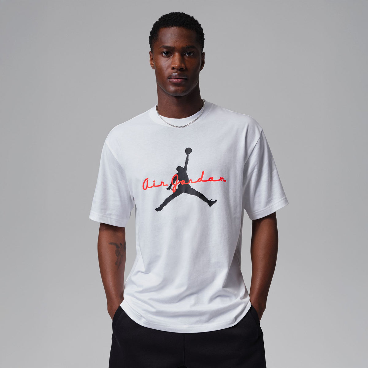 Jordan Brooklyn Graphic T-Shirt White/Infrared 23/Black IF3034-100
