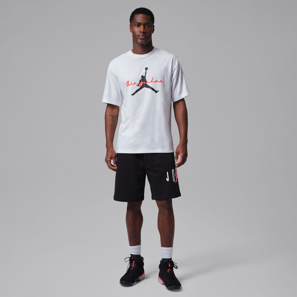 Jordan Brooklyn Graphic T-Shirt White/Infrared 23/Black IF3034-100