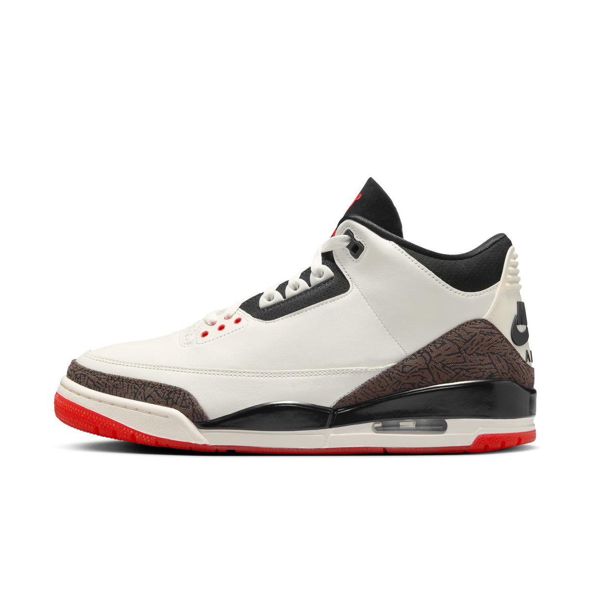 Air Jordan 3 "World's Best" Sail/Black/University Red/Pale Ivory IF4396-103
