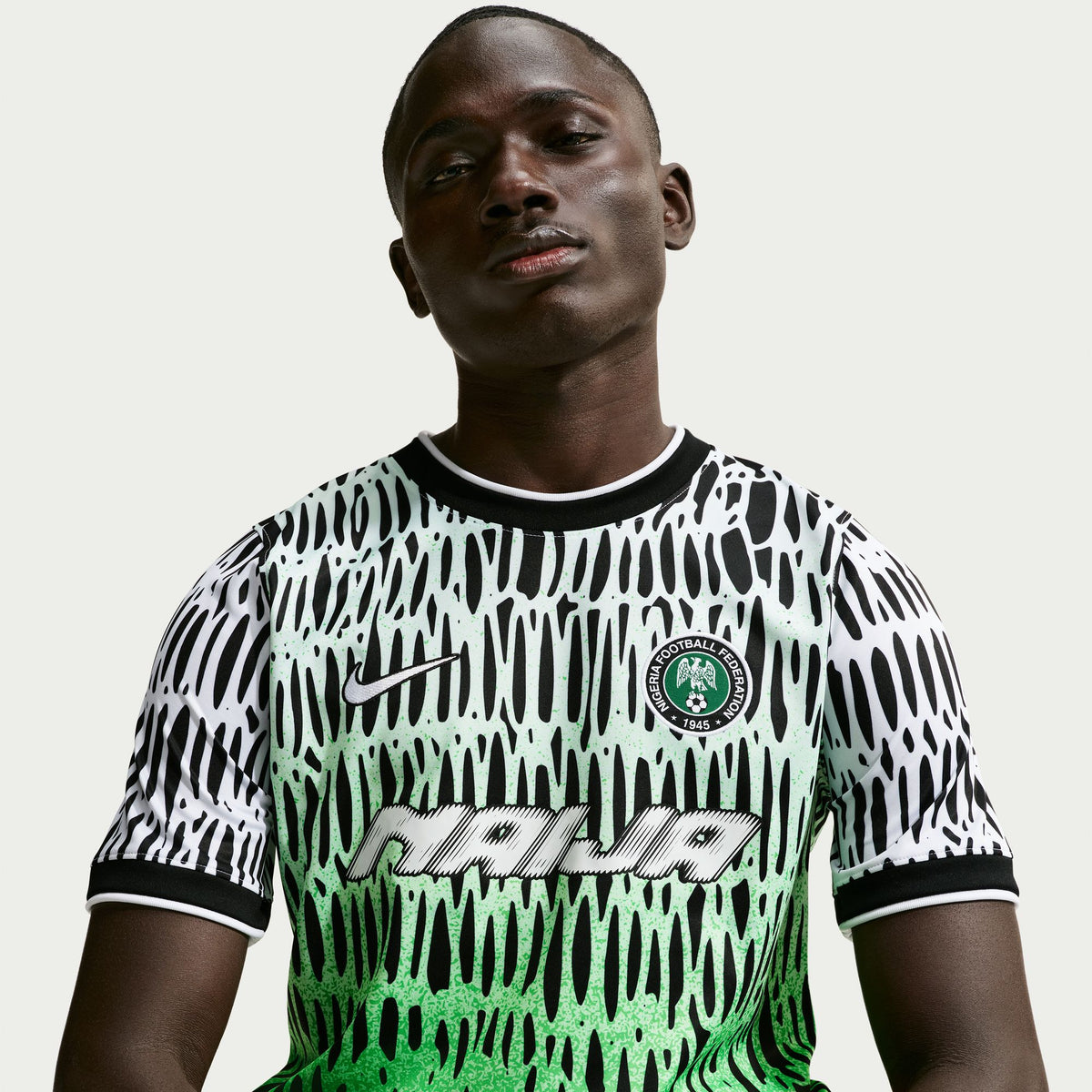 Nigeria X Slawn Dri-Fit Pro Academy Soccer Top Black/White IH1686-010