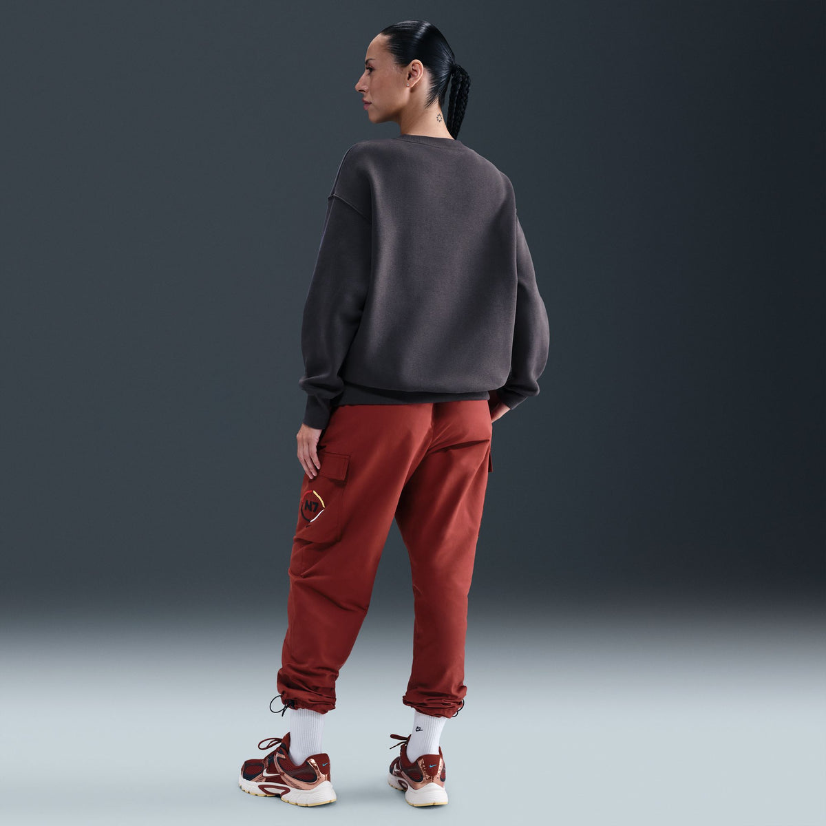 Nike W NSW Phoenix Fleece N7 Oversized Crew Anthracite II5761-060