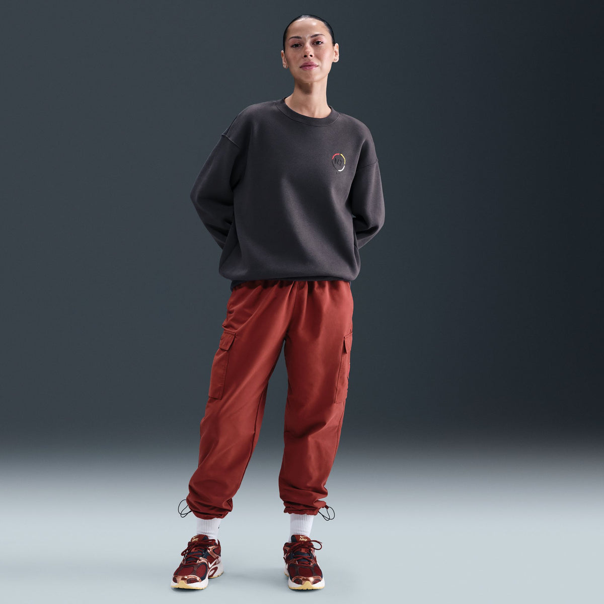 Nike W NSW Phoenix Fleece N7 Oversized Crew Anthracite II5761-060