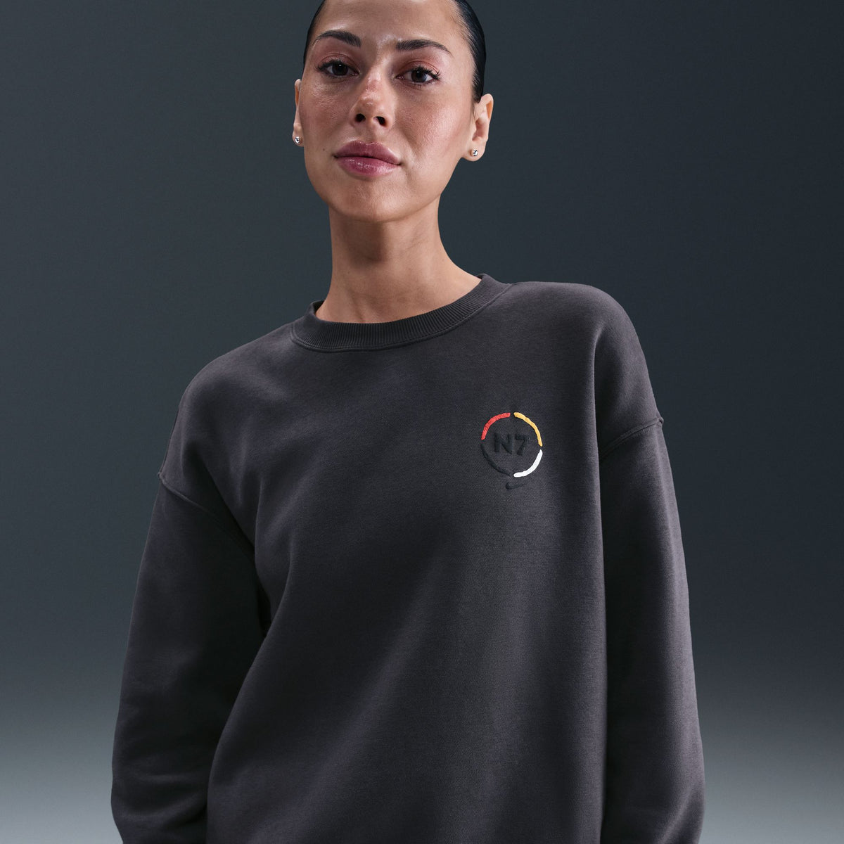 Nike W NSW Phoenix Fleece N7 Oversized Crew Anthracite II5761-060