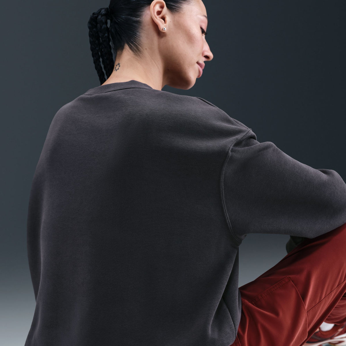Nike W NSW Phoenix Fleece N7 Oversized Crew Anthracite II5761-060