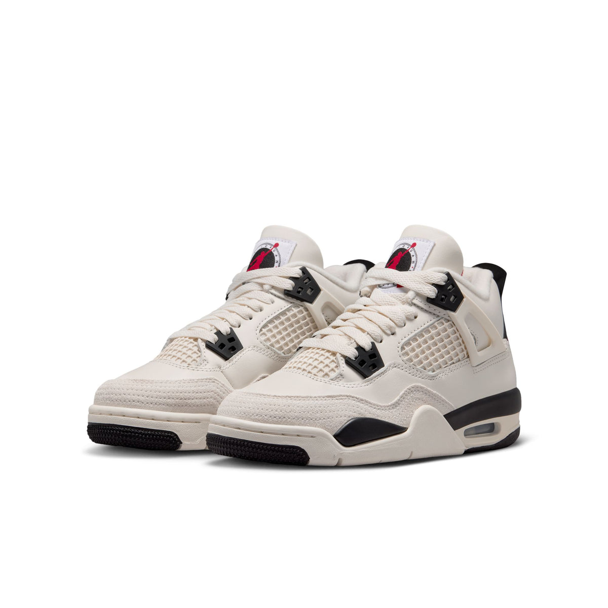 (GS) Air Jordan 4 Retro "Flight Club" Sail/Black/University Red IM4026-100