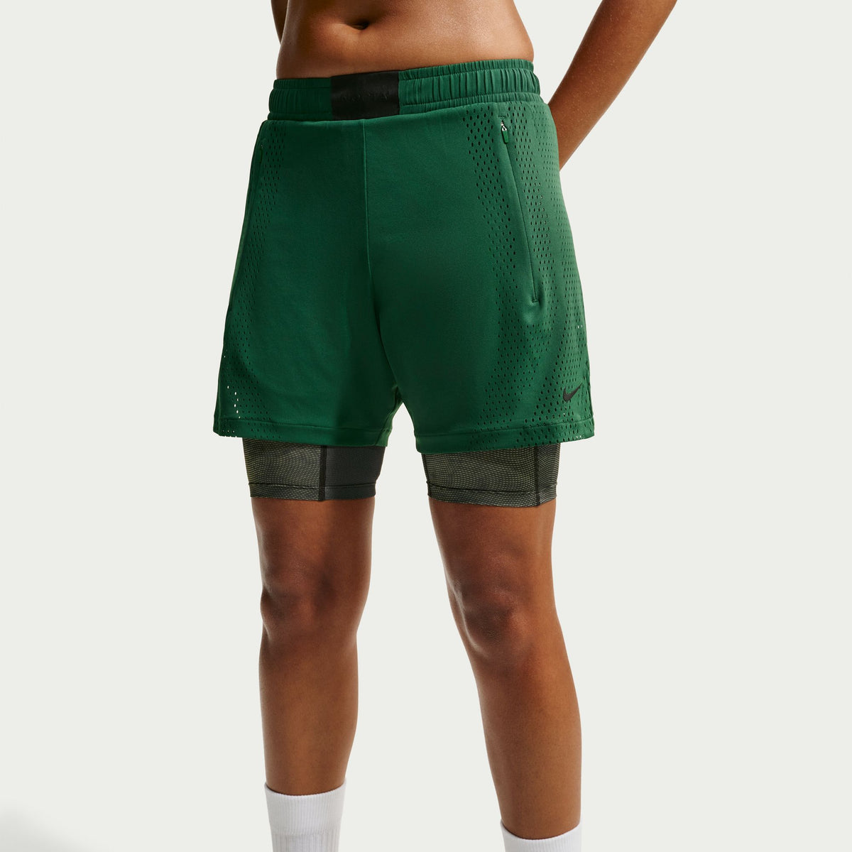 KD 2-IN-1 Shorts Gorge Green/Black IM4688-341 
