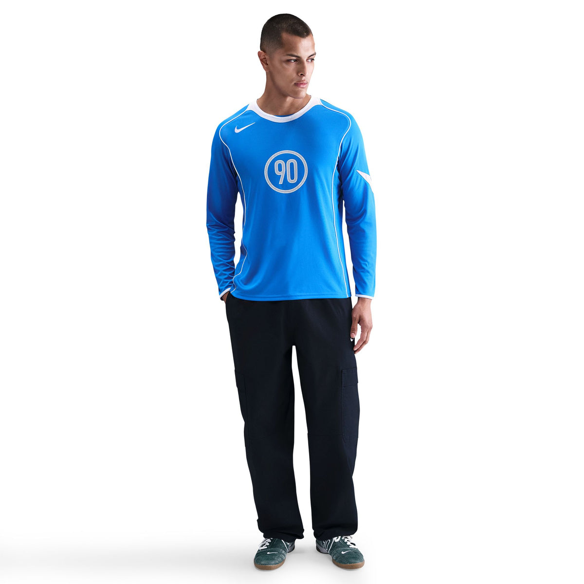 Nike Total 90 Dri-Fit Long-Sleeve Soccer Top Lt Photo Blue/White IM6311-435