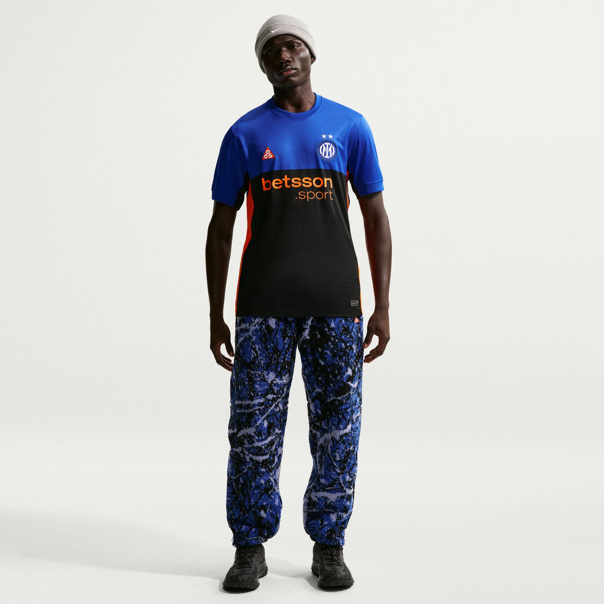 INTER Dri-Fit Short Sleeve Stad Jersey SE Hyper Blue/Black/Safety Orange IM6998-413