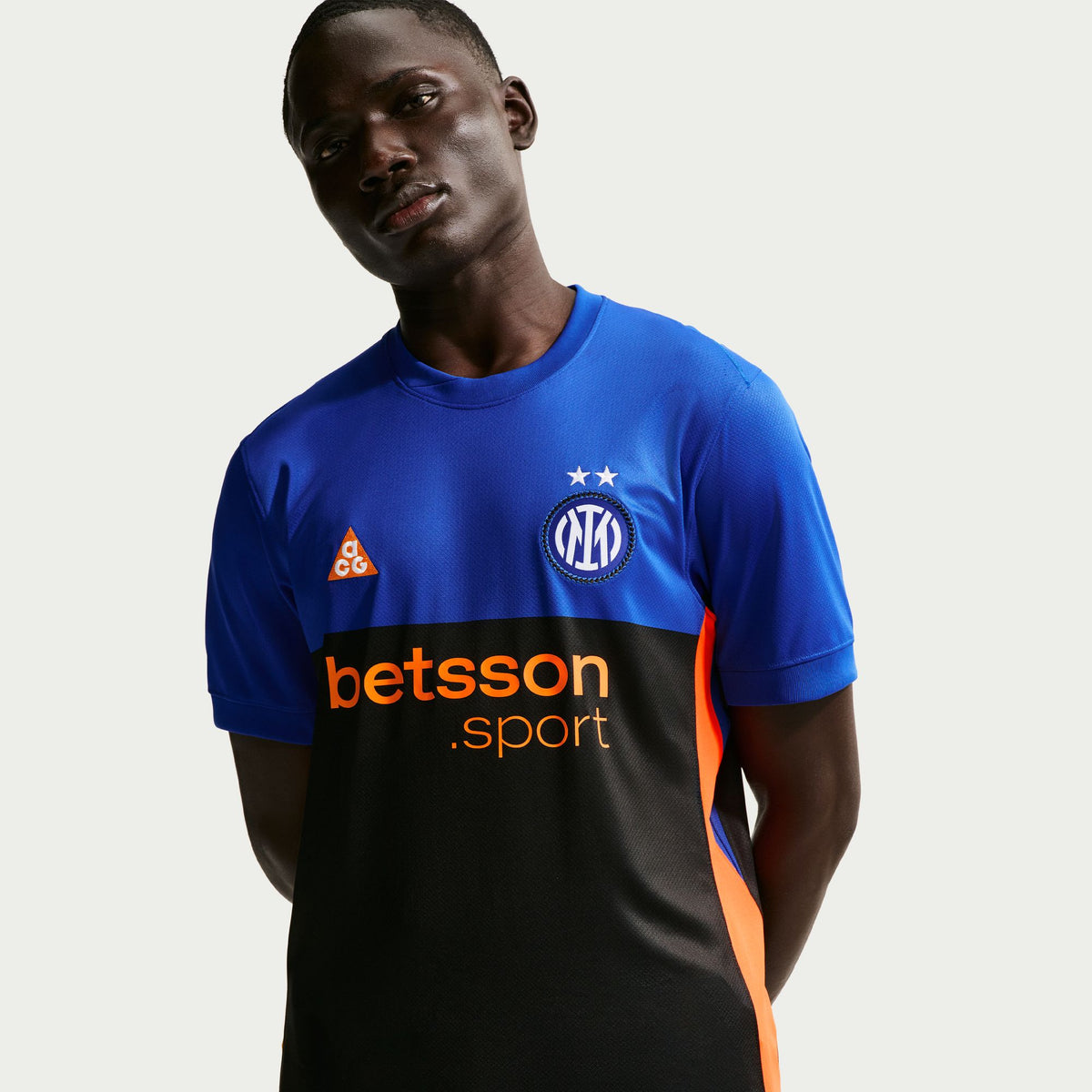 INTER Dri-Fit Short Sleeve Stad Jersey SE Hyper Blue/Black/Safety Orange IM6998-413