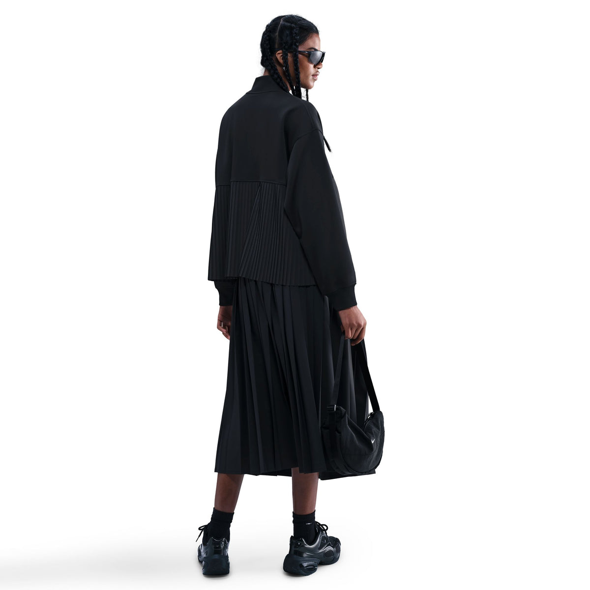Nike W NSW Pleated Jacket Black/Sail IM7457-010