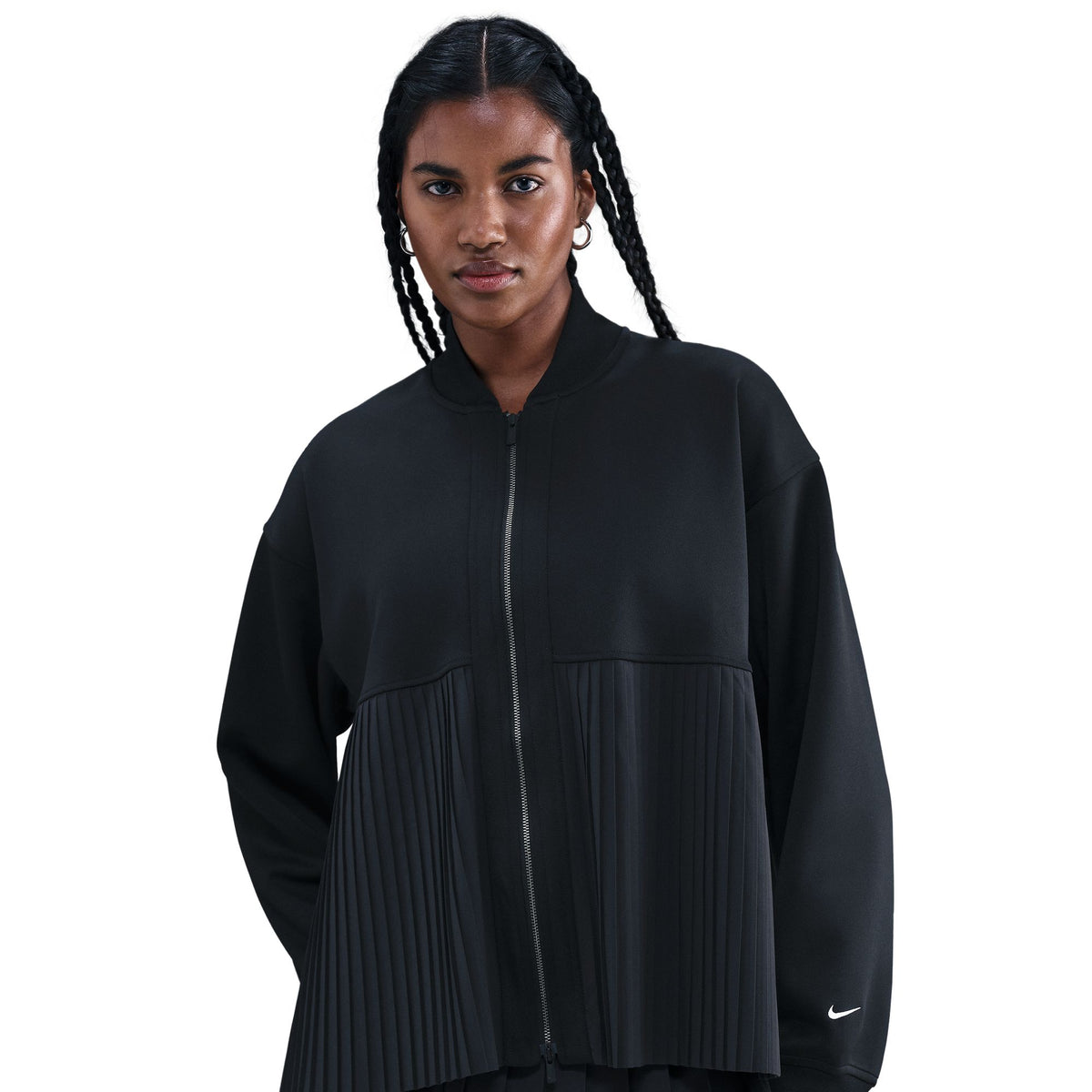 Nike W NSW Pleated Jacket Black/Sail IM7457-010