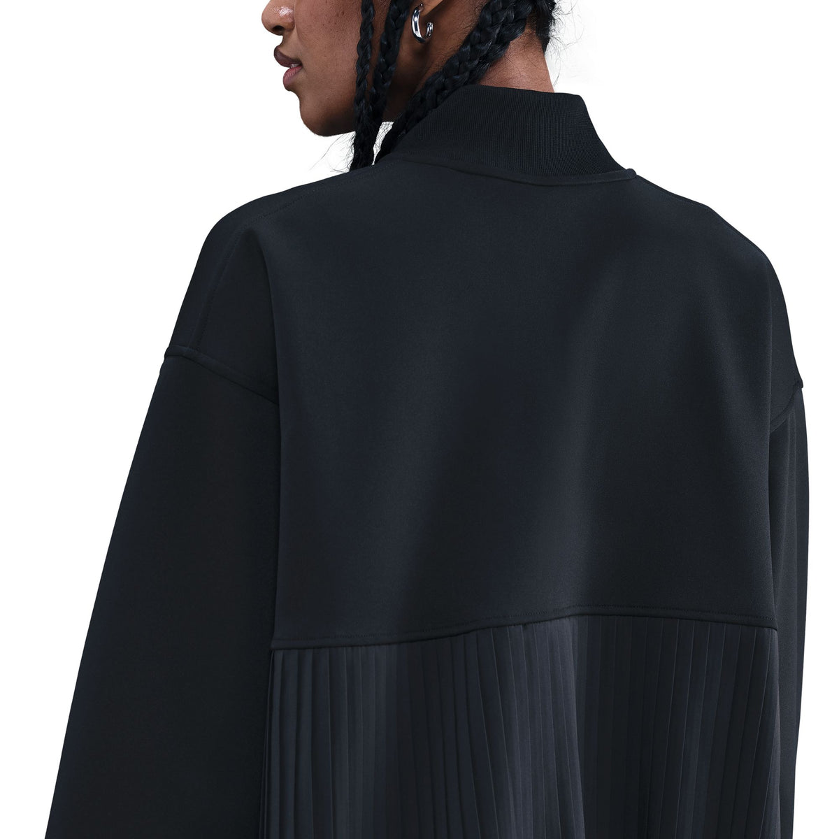 Nike W NSW Pleated Jacket Black/Sail IM7457-010