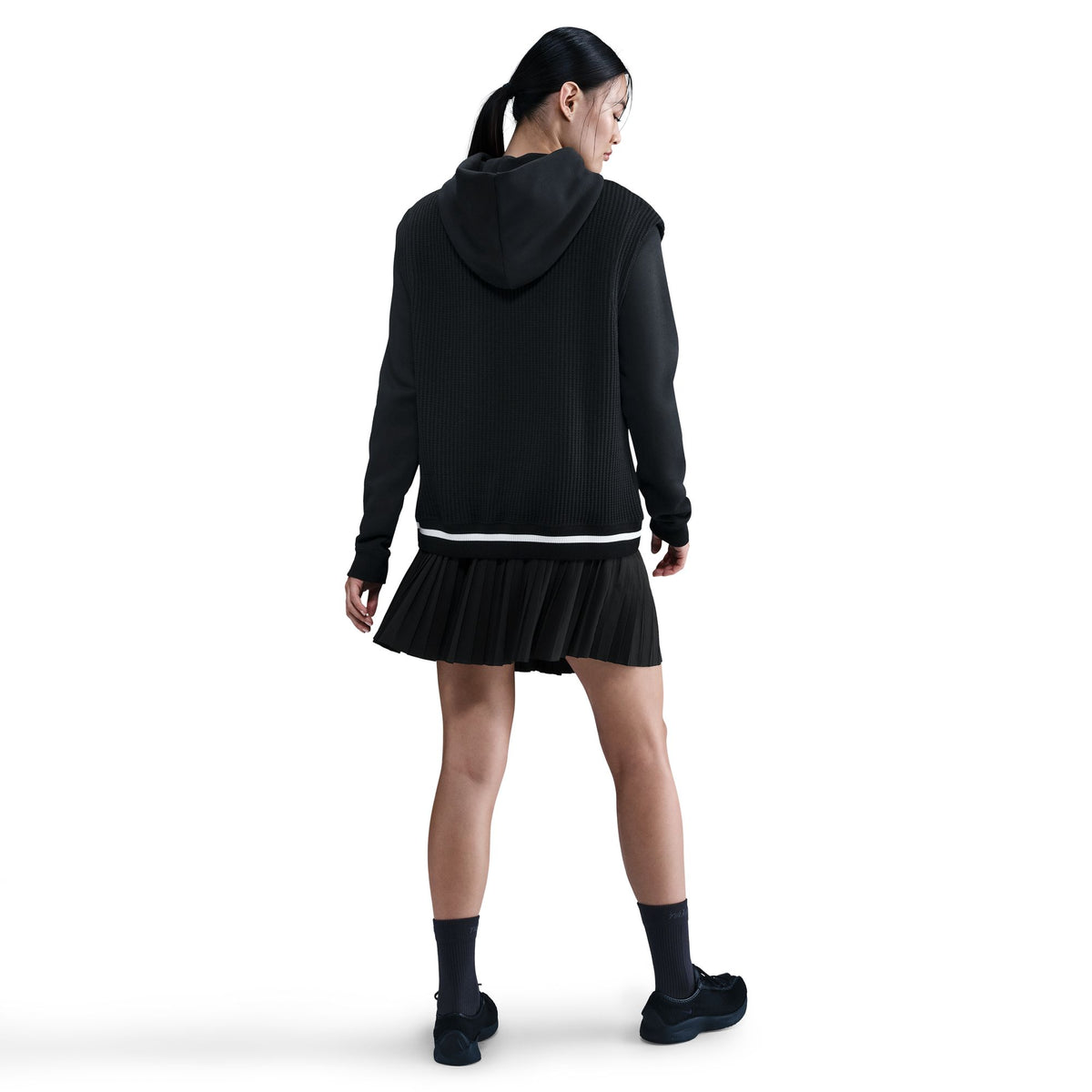 Nike W NSW Pleated Skirt Black/Sail IM7463-010