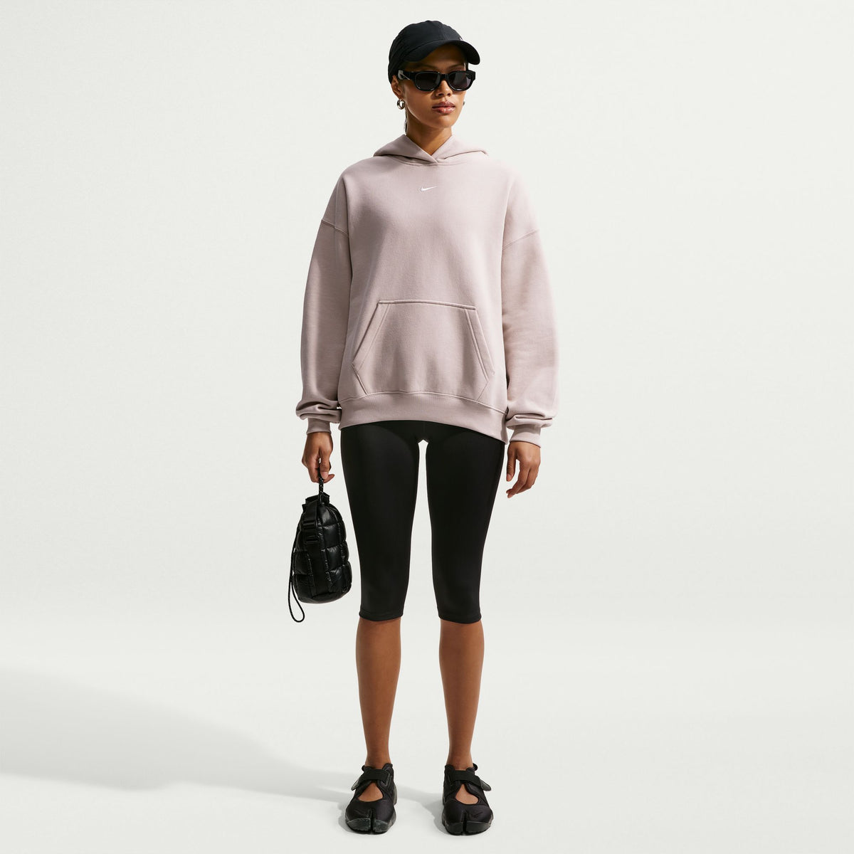 W Studio Fleece Medium Weight Oversized Pullover Hoodie IM8502-236