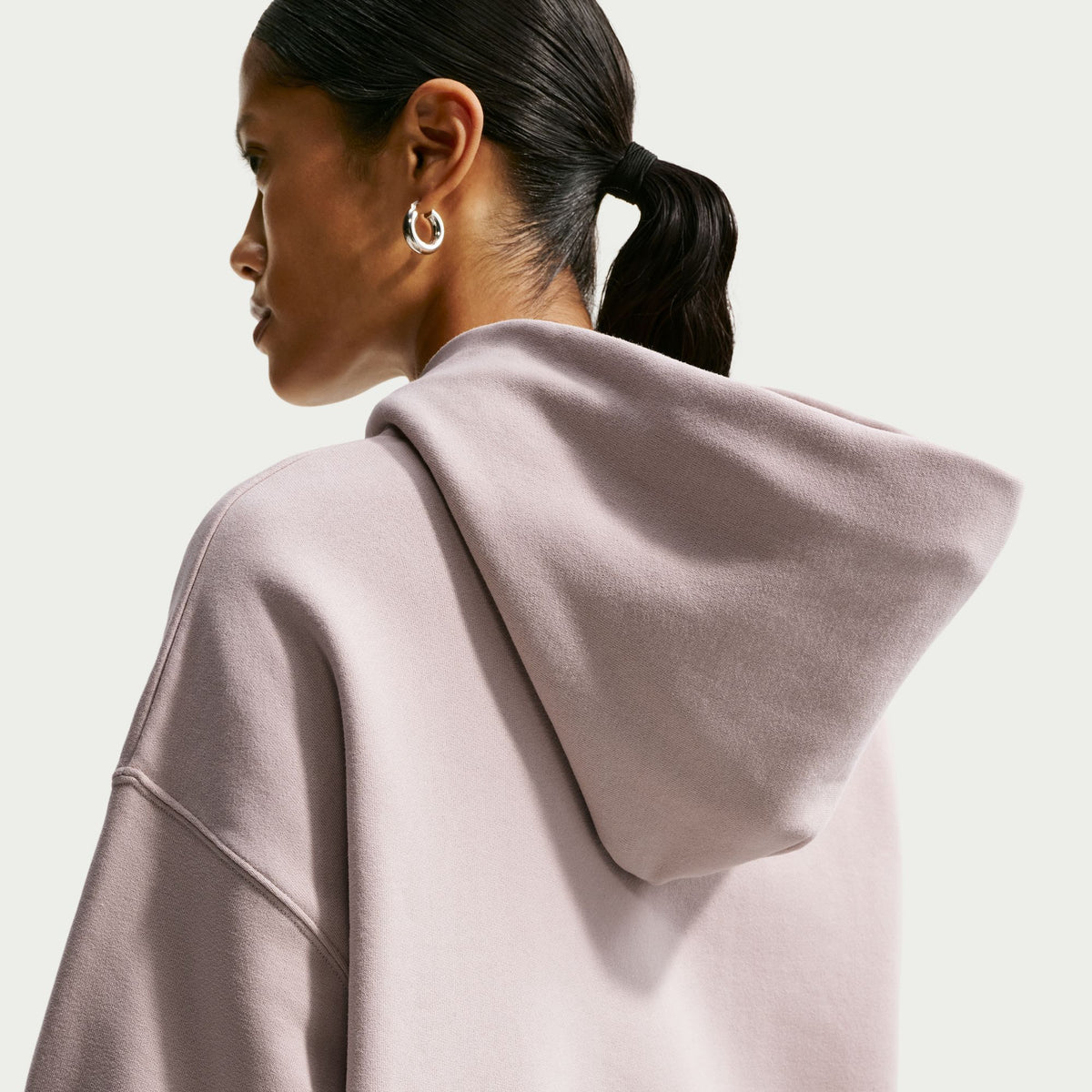 W Studio Fleece Medium Weight Oversized Pullover Hoodie IM8502-236