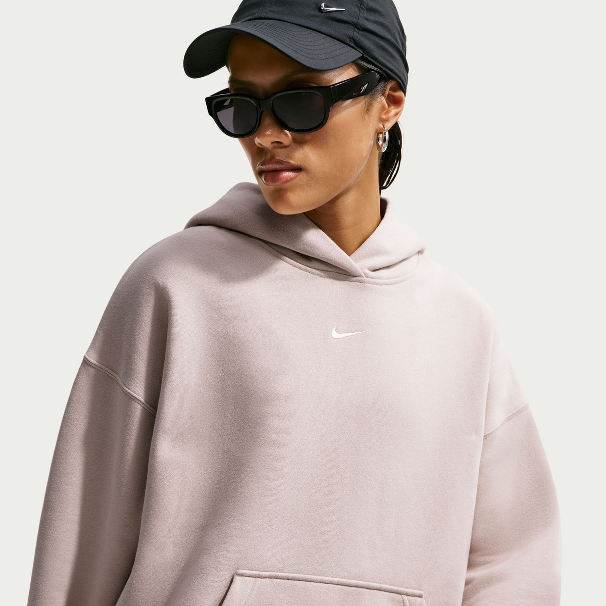 W Studio Fleece Medium Weight Oversized Pullover Hoodie IM8502-236