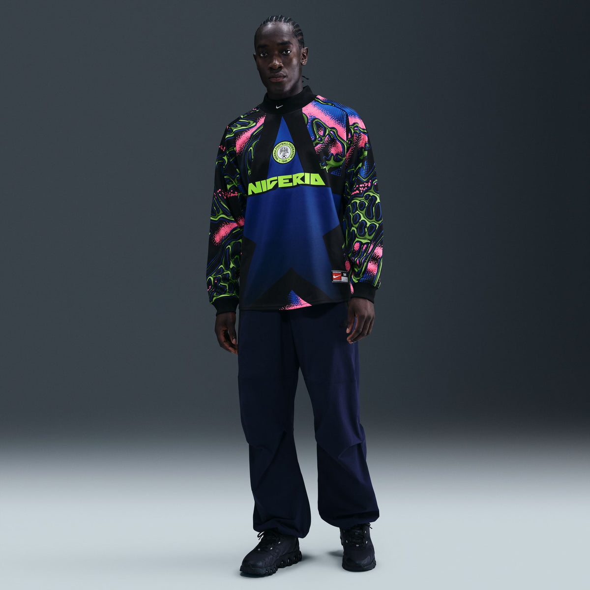 Nigeria Authentic Goalkeeper Jersey Black/Hyper Pink/White IO0782-010