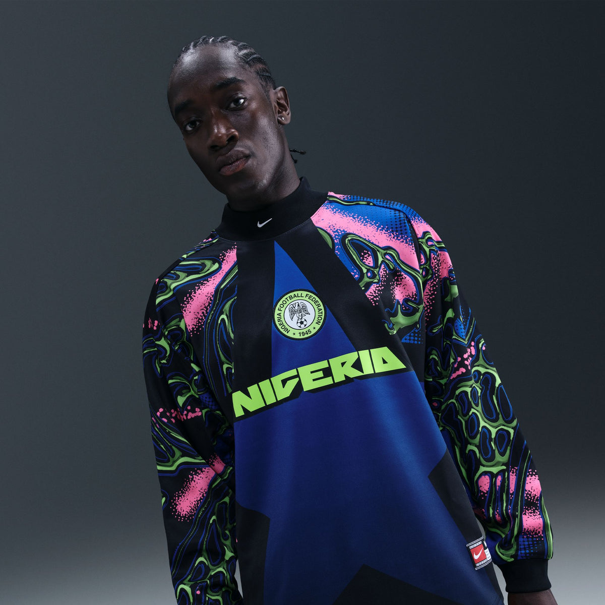 Nigeria Authentic Goalkeeper Jersey Black/Hyper Pink/White IO0782-010