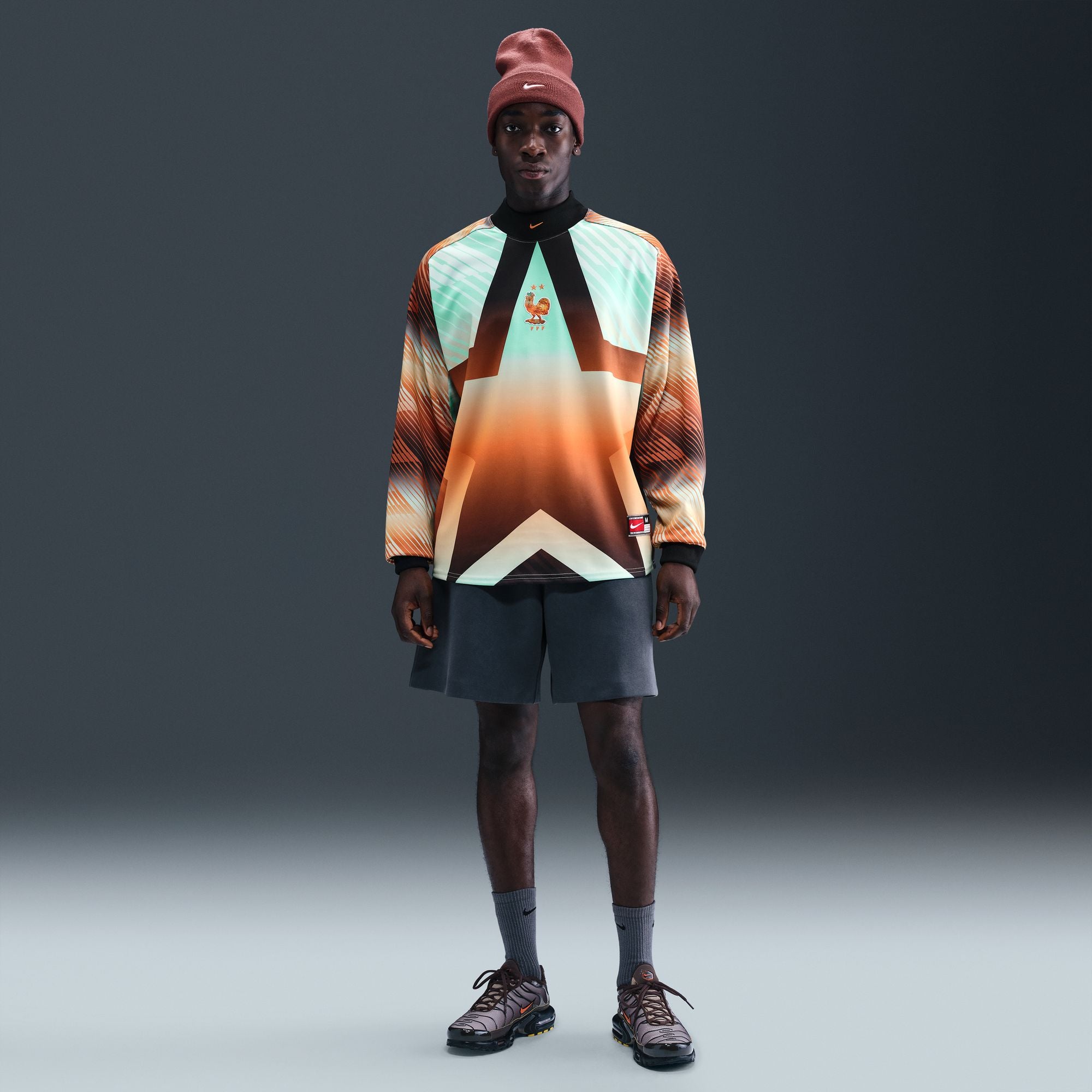 FFF Authetic Goalkeeper Jersey Black/Monarch/Metallic Copper