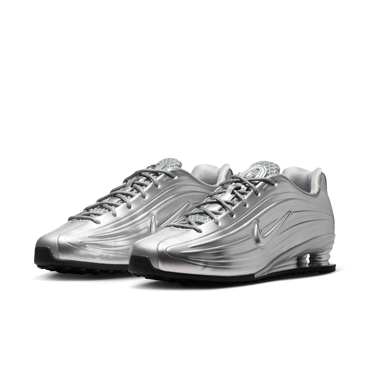 Nike Women's Shox Z Silver Metallic Silver/Black