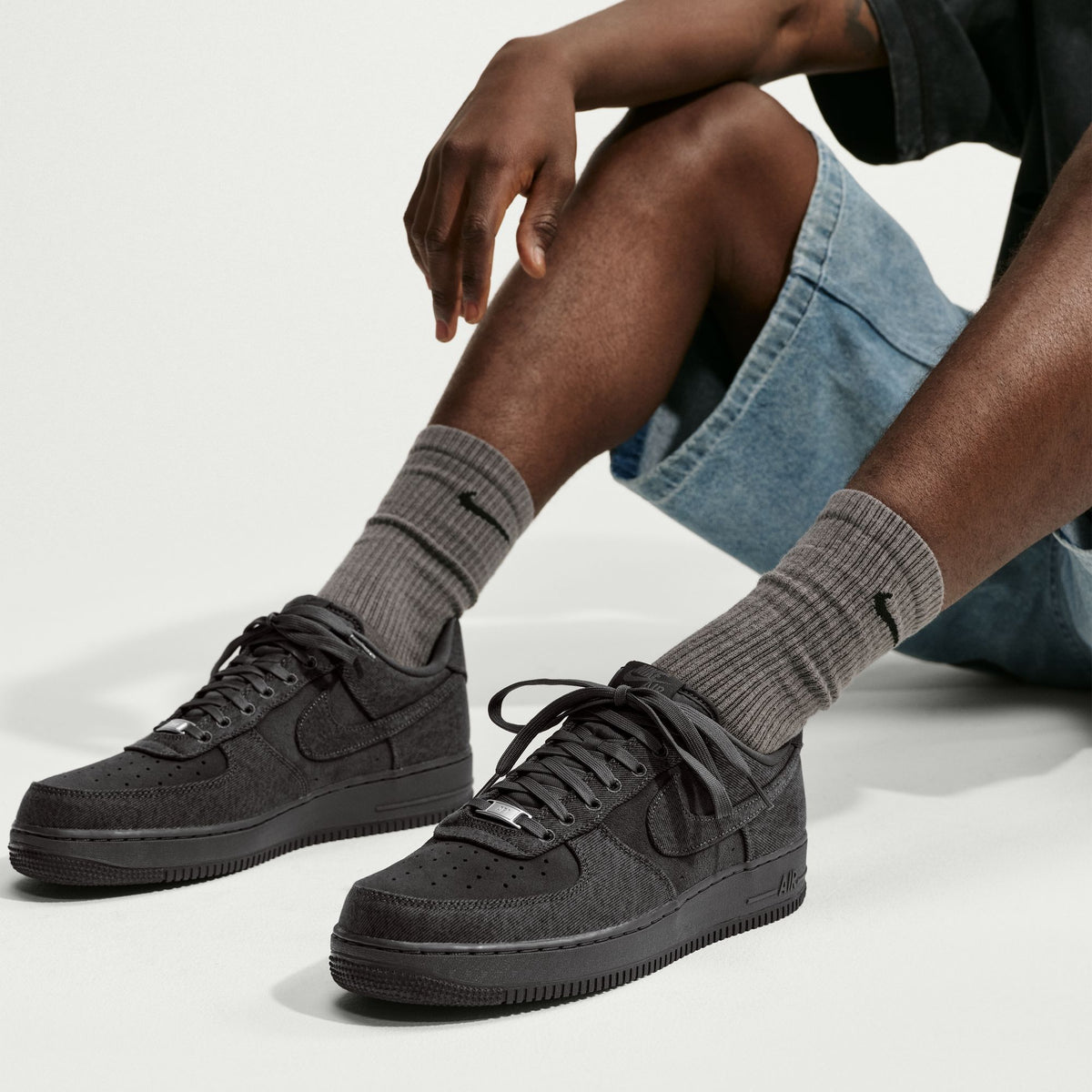 Air Force 1 '07 LV8 "Denim" Anthracite/Medium Ash IR0951-003