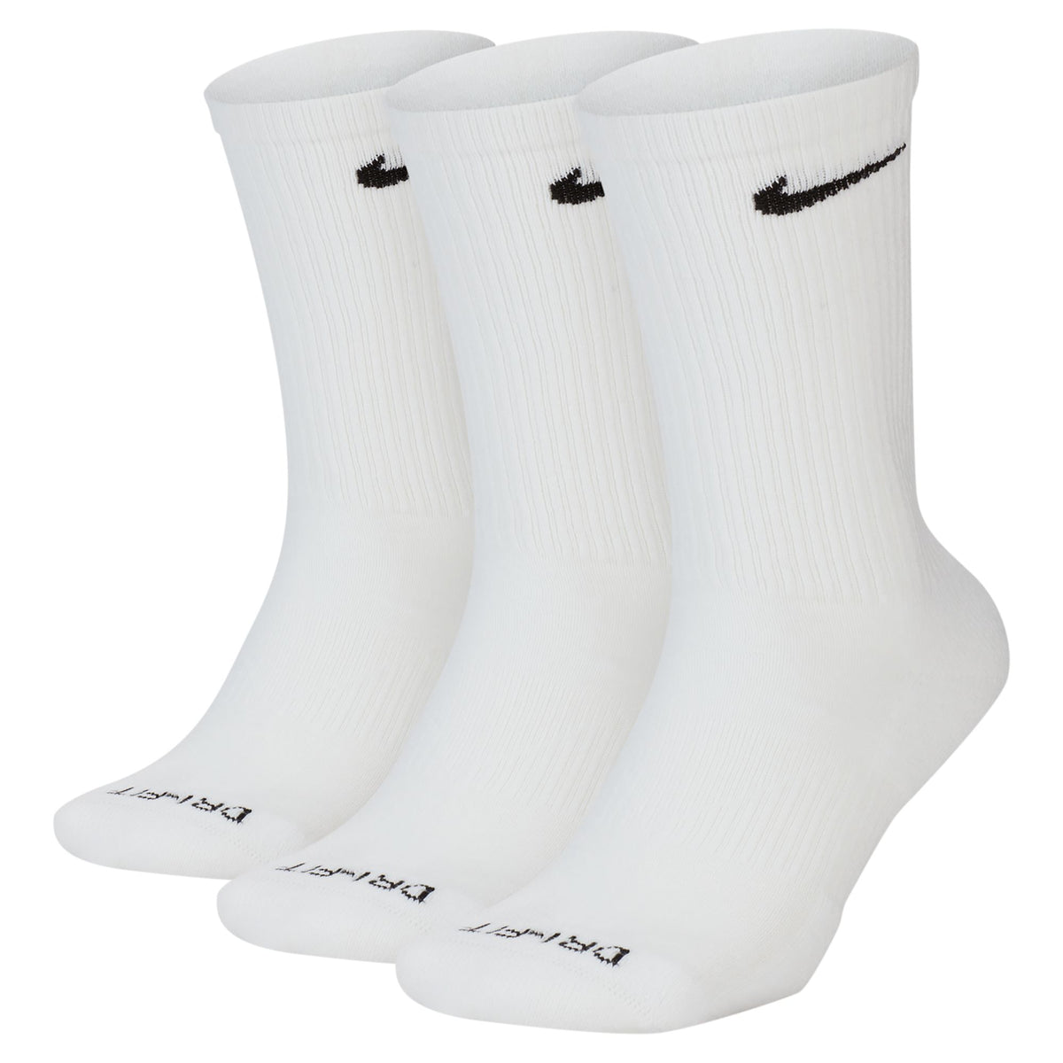 Everyday Plus Cushioned Training Crew Socks (3 Pack) White/Black SX6888-100