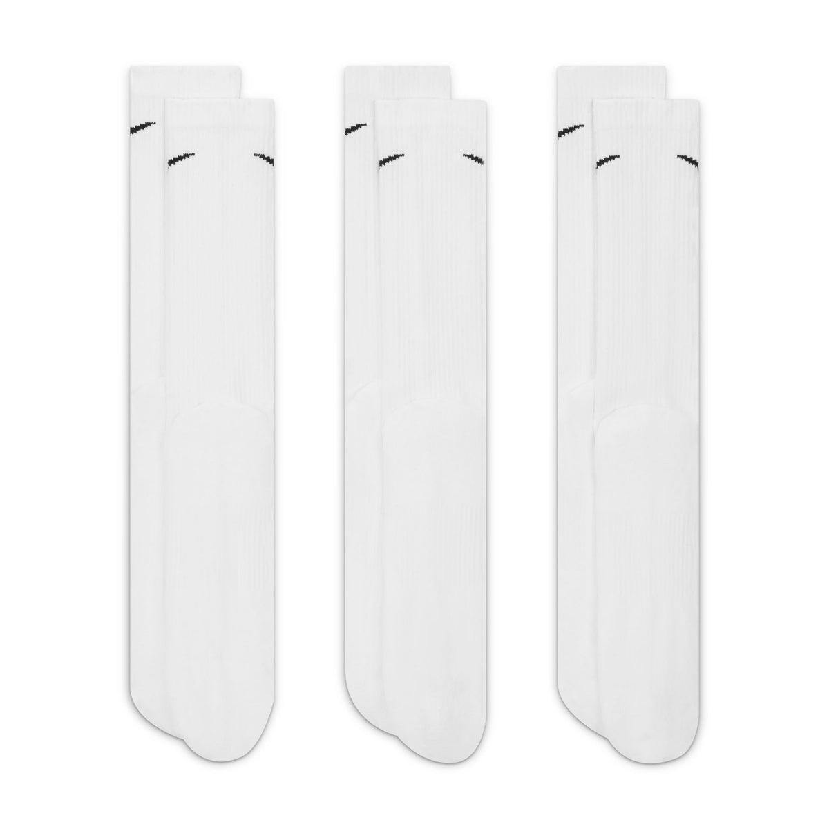 Everyday Plus Cushioned Training Crew Socks (3 Pack) White/Black SX6888-100