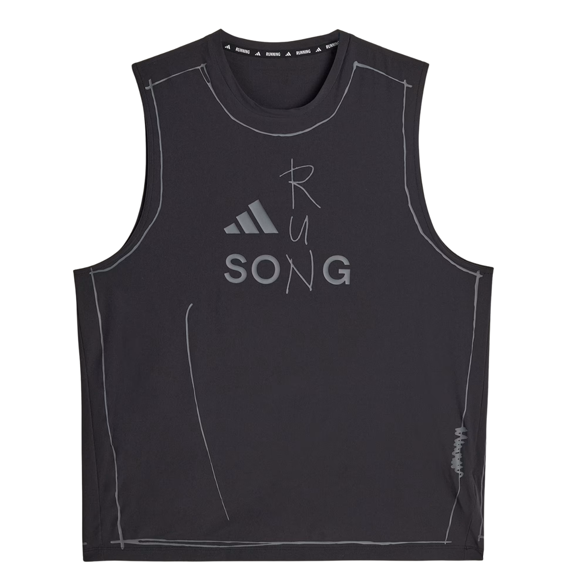 Adi365 Song For The Mute Running Tank Top Black