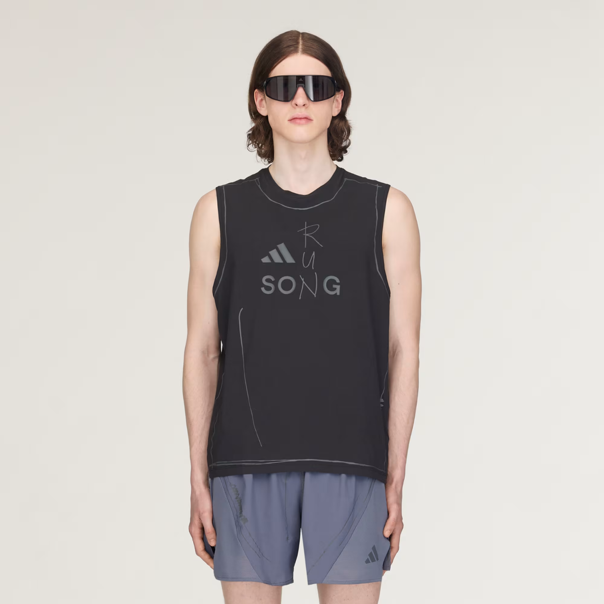 Adi365 Song For The Mute Running Tank Top Black