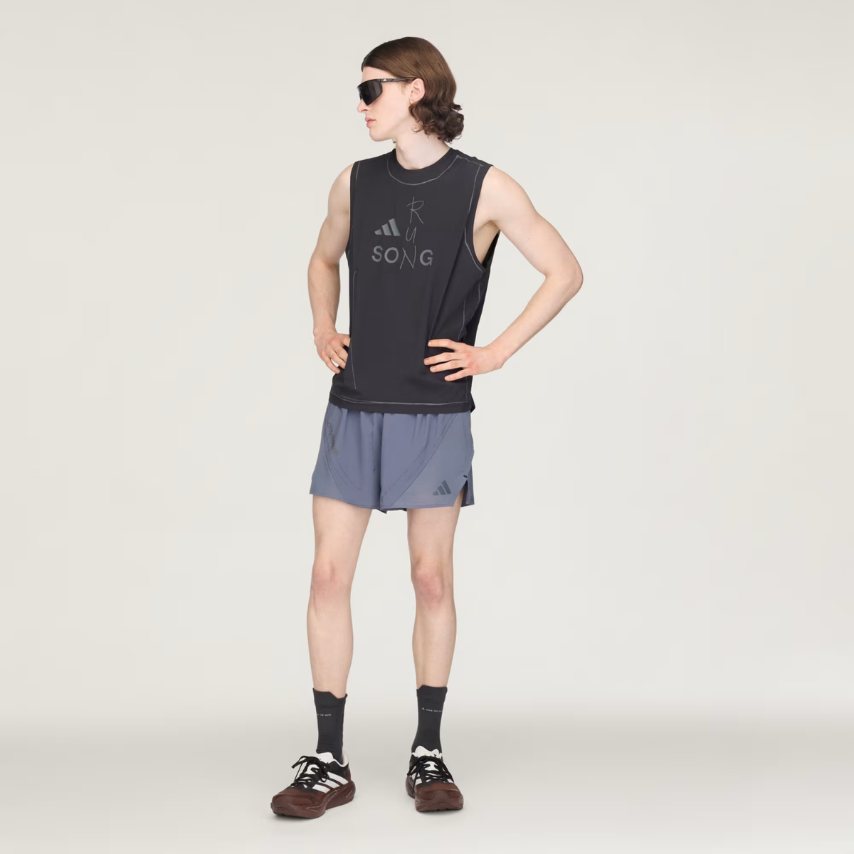 Adi365 Song For The Mute Running Tank Top Black