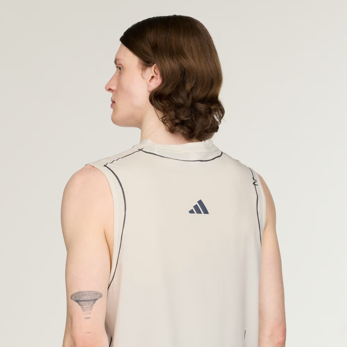 Adi365 Song For The Mute Running Tank Top Chalk White