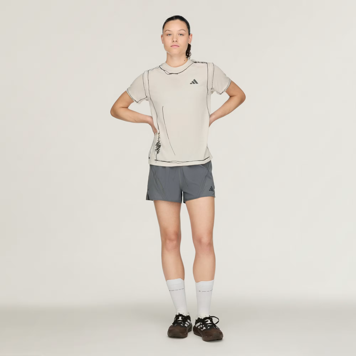 Adi365 Song For The Mute Running Unitefit T-Shirt Halo Ivory