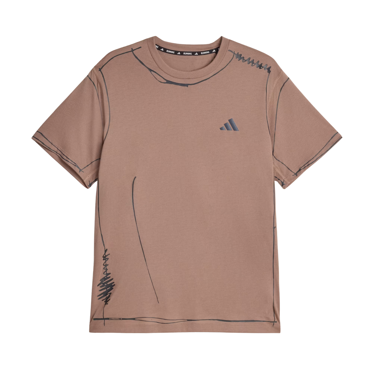 Adi365 Song For The Mute Running Unitefit T-Shirt Trace Brown
