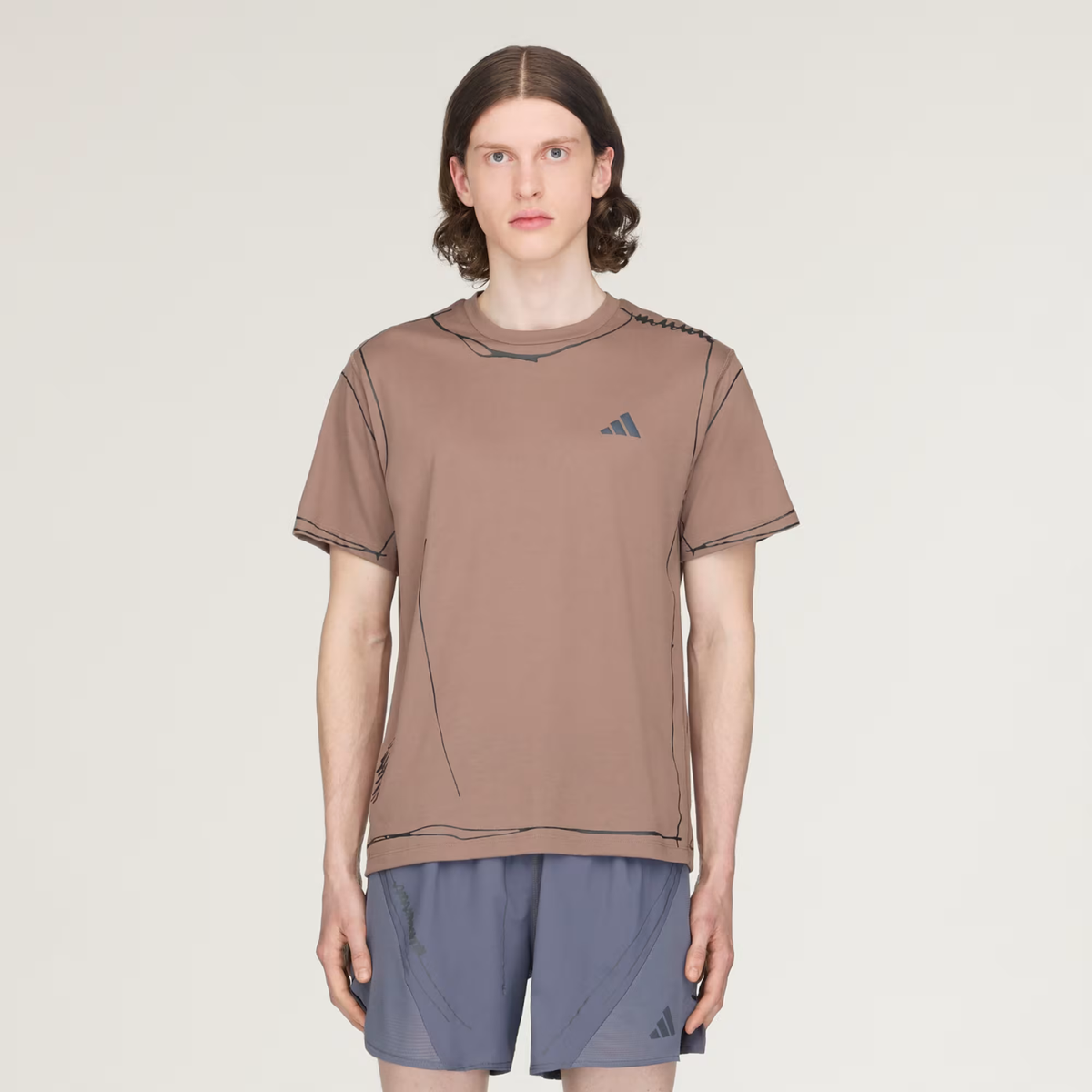 Adi365 Song For The Mute Running Unitefit T-Shirt Trace Brown