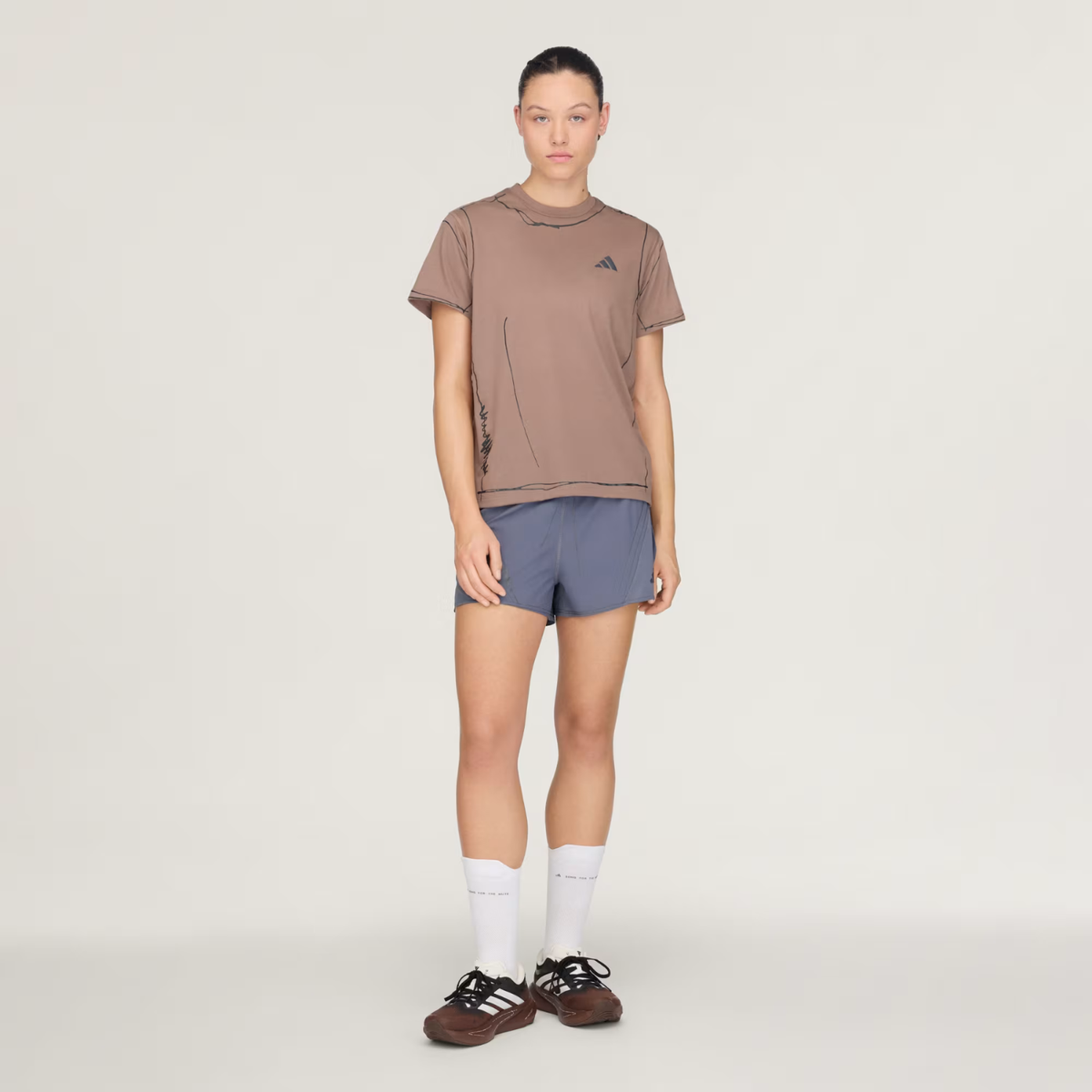 Adi365 Song For The Mute Running Unitefit T-Shirt Trace Brown