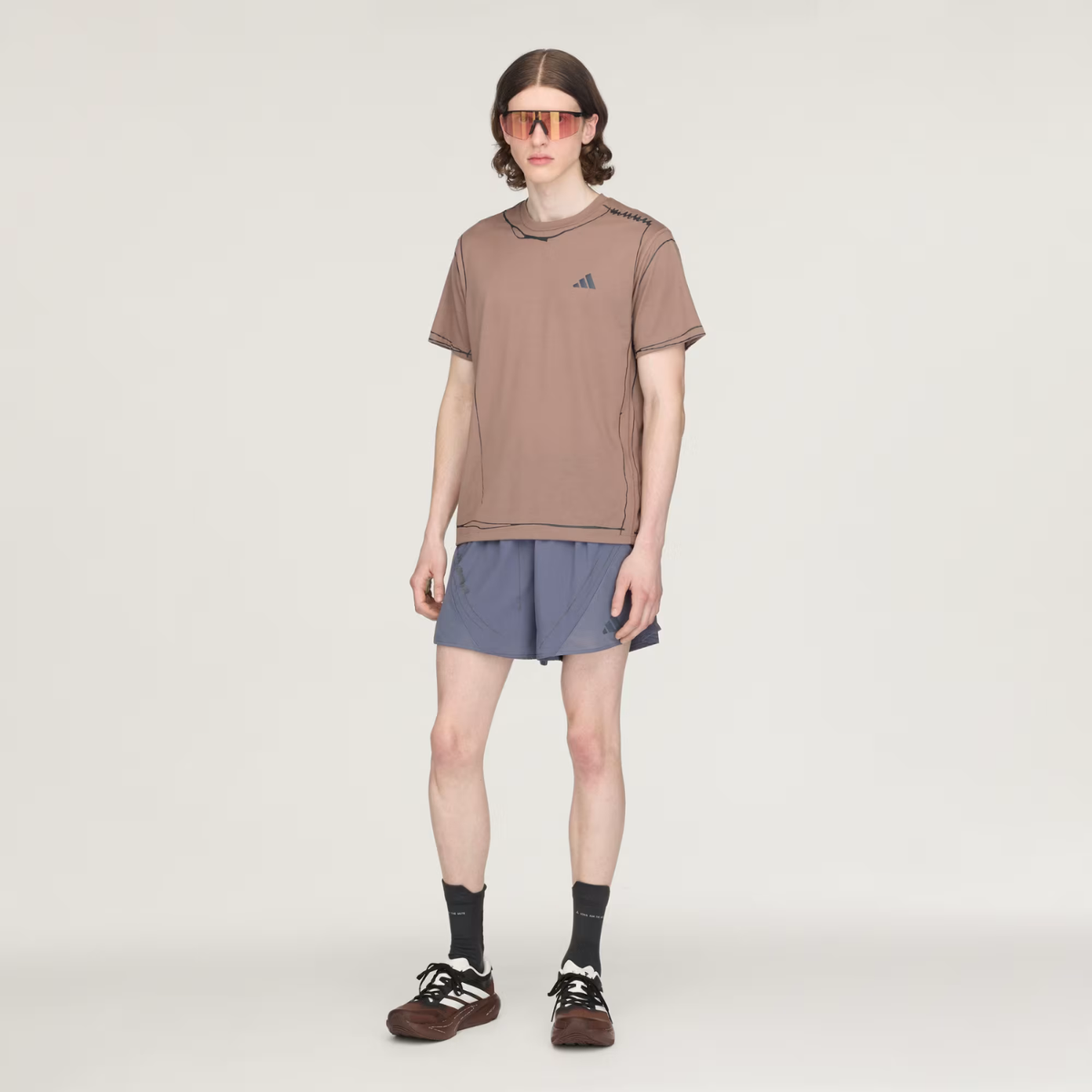 Adi365 Song For The Mute Running Unitefit T-Shirt Trace Brown