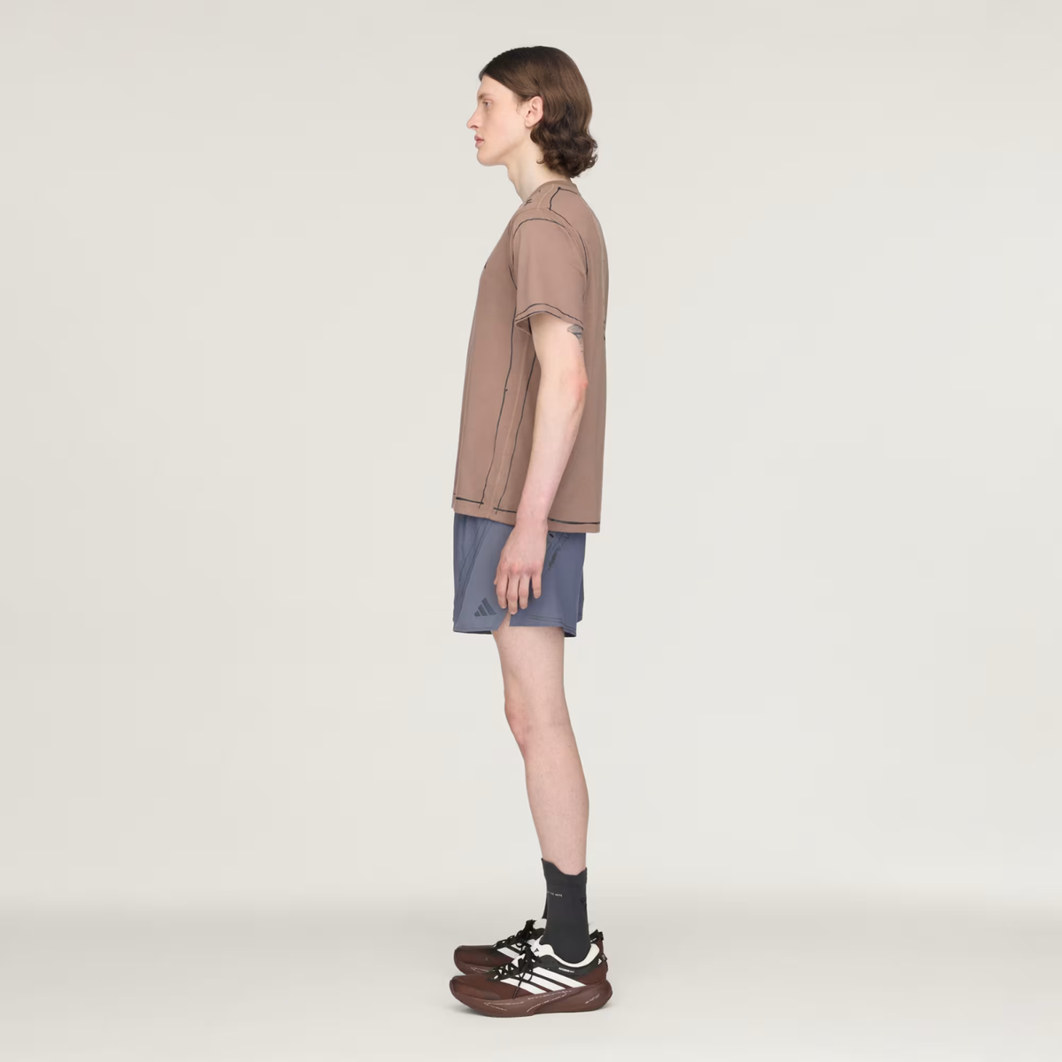 Adi365 Song For The Mute Running Unitefit T-Shirt Trace Brown