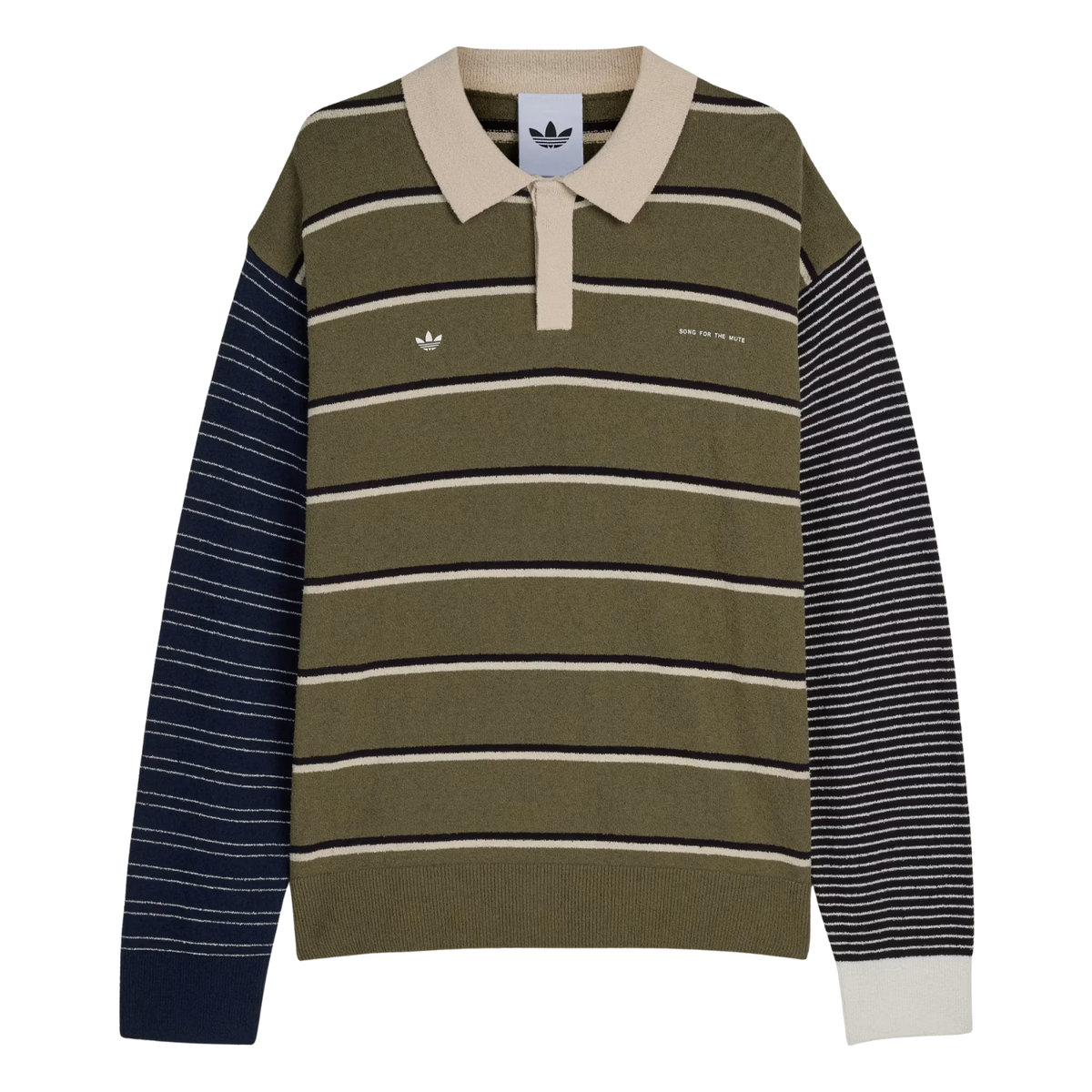 Adidas Adi007 Long Sleeve Tee Olive Strata/Aluminum/Black