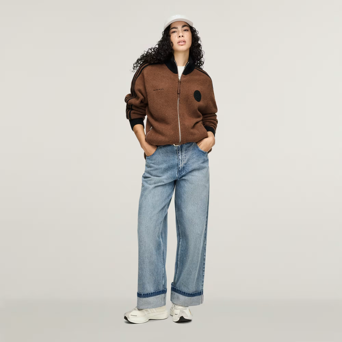 Adidas Adi008 Knit Jacket Preloved Brown 