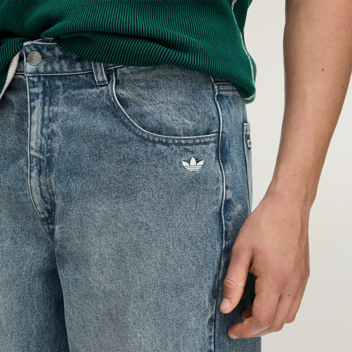 Adidas Adi008 Pants Medium Blue Denim